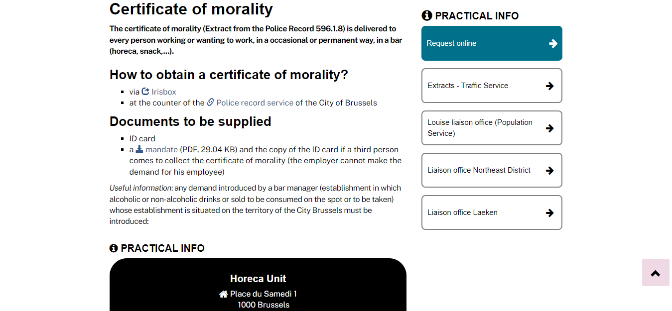 How To  Apply for Certificate of Morality InBelgium