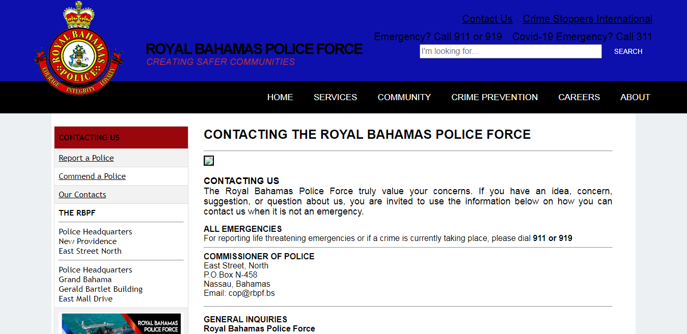 How to Apply for Finger print Service from Police In Bahamas