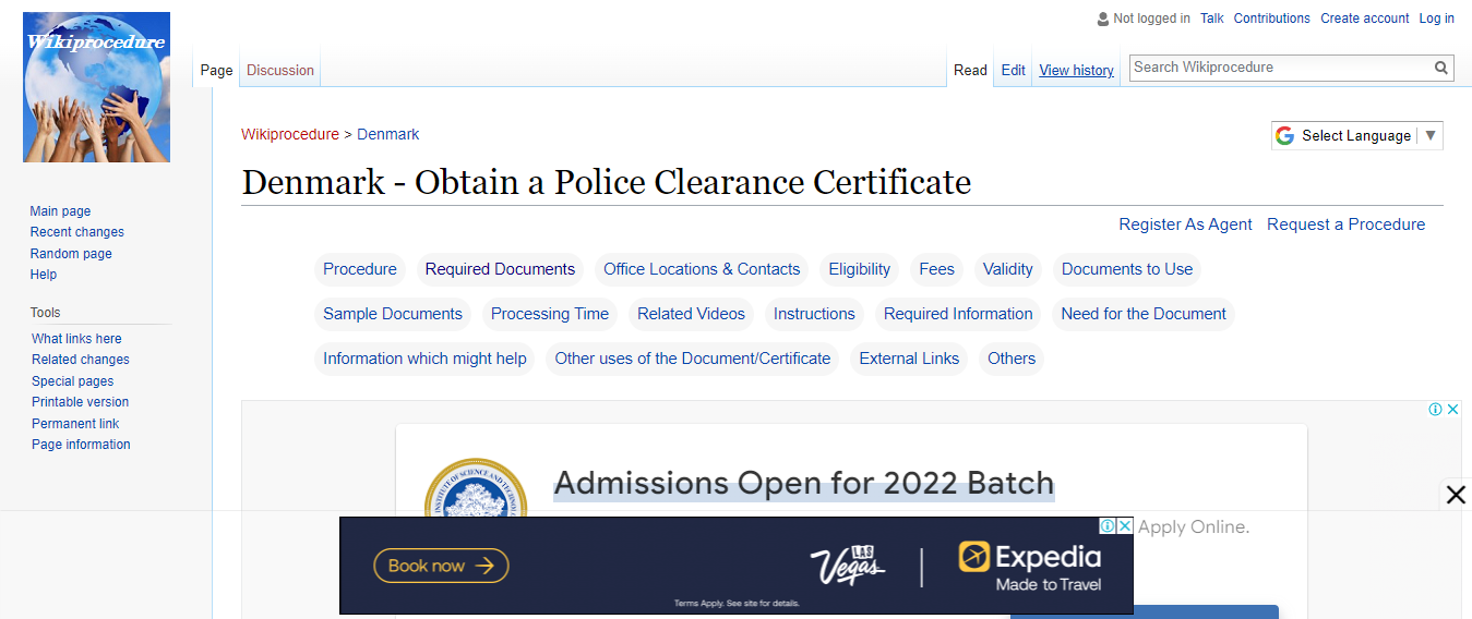 How to Apply For Online Police Clearance Certificate in Denmark