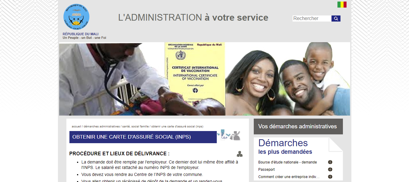 How to Obtain a Social Insurance Card (INPS) In Mali
