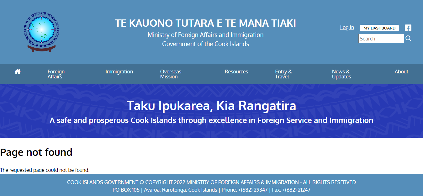 How To Obtain Entry Visa (Permit) In Cook Islands