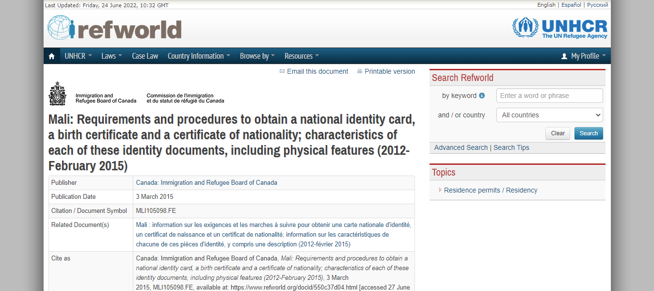 How to Obtain National Identity Card In Mali