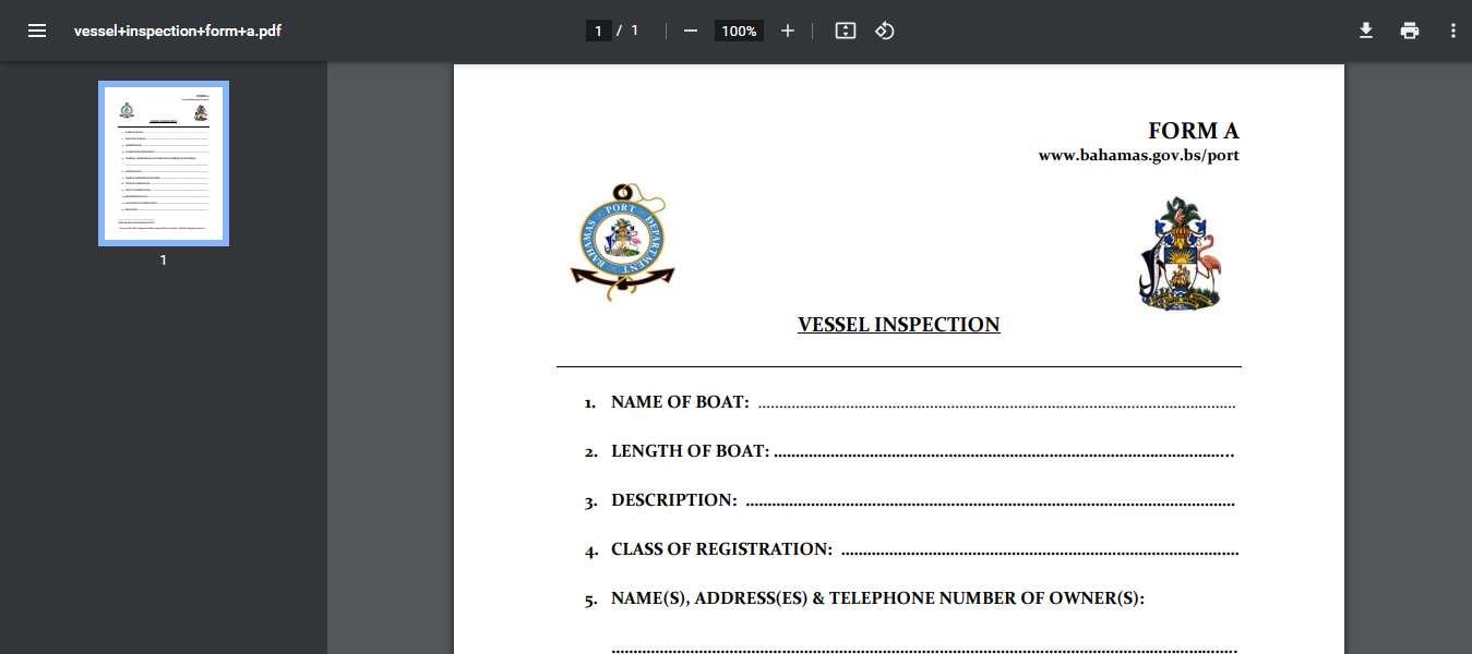 How to Apply for Boat Inspection In Bahamas