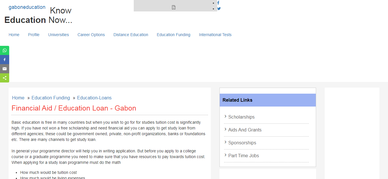 How To Guidance To Apply Student Loan In Gabon 