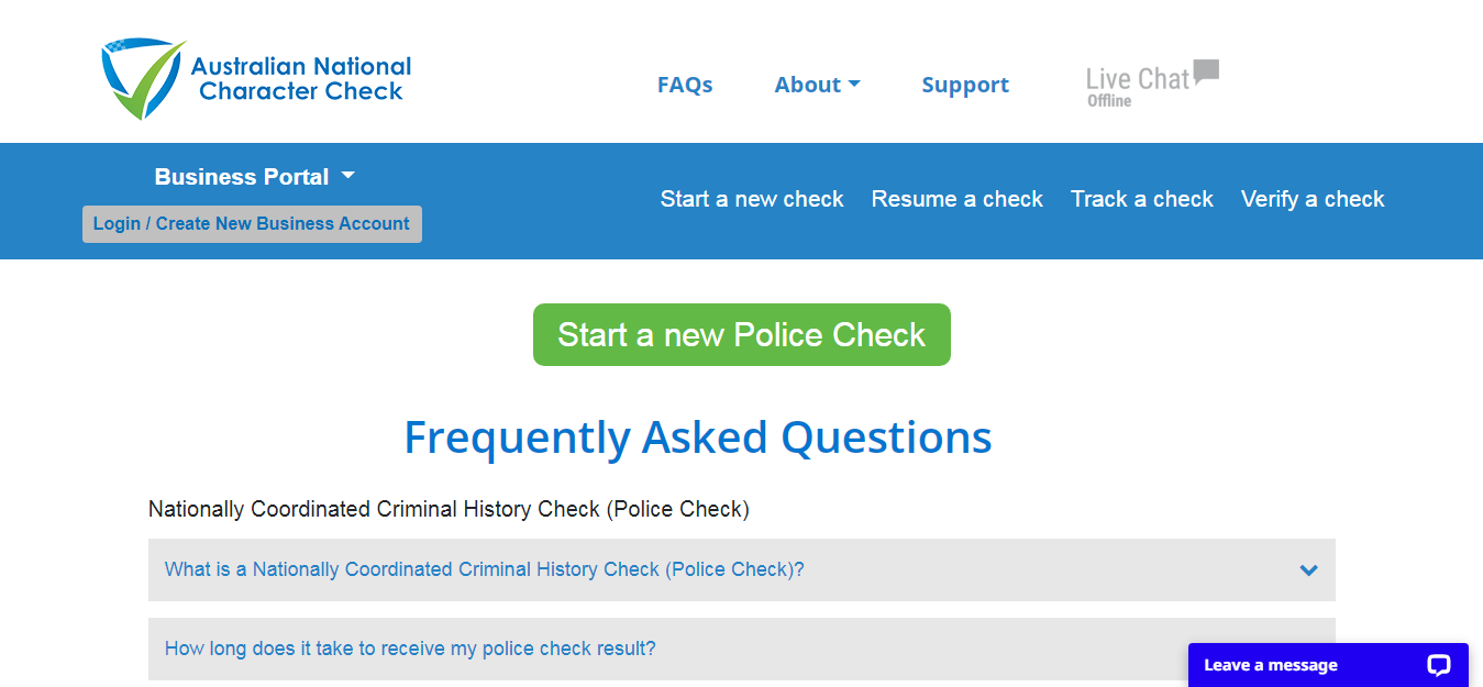 How To Apply for National Criminal History Check In Australia 