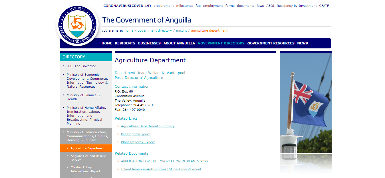 How To Obtain Plant Import Permit or License In Anguilla 