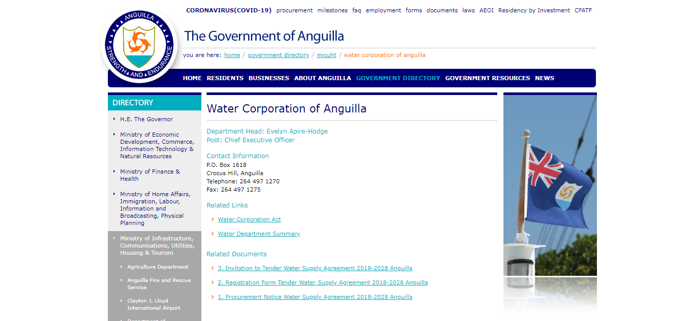 How To Apply for Water Connection In Anguilla 