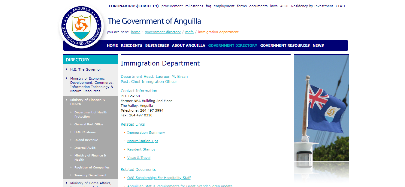 How To Apply for Residence Stamp In Anguilla 