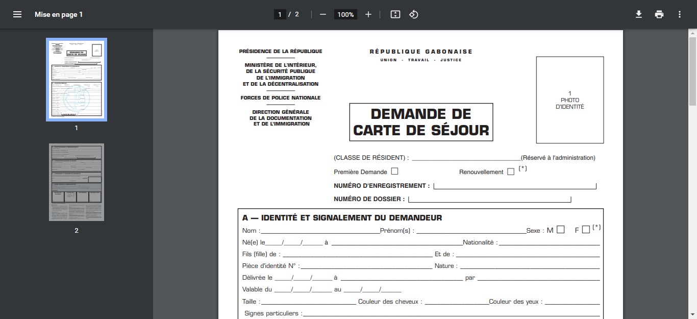How To Apply for Resident Permit In Gabon 