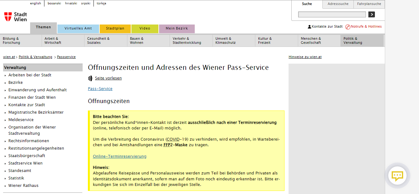 How To Apply for Passport Re-Issue In Austria 