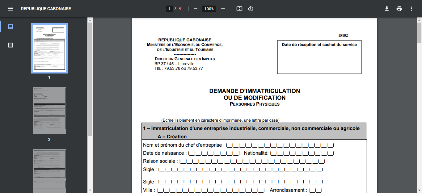How To Register Occasional Importers with the Directorate General of Tax In Gabon