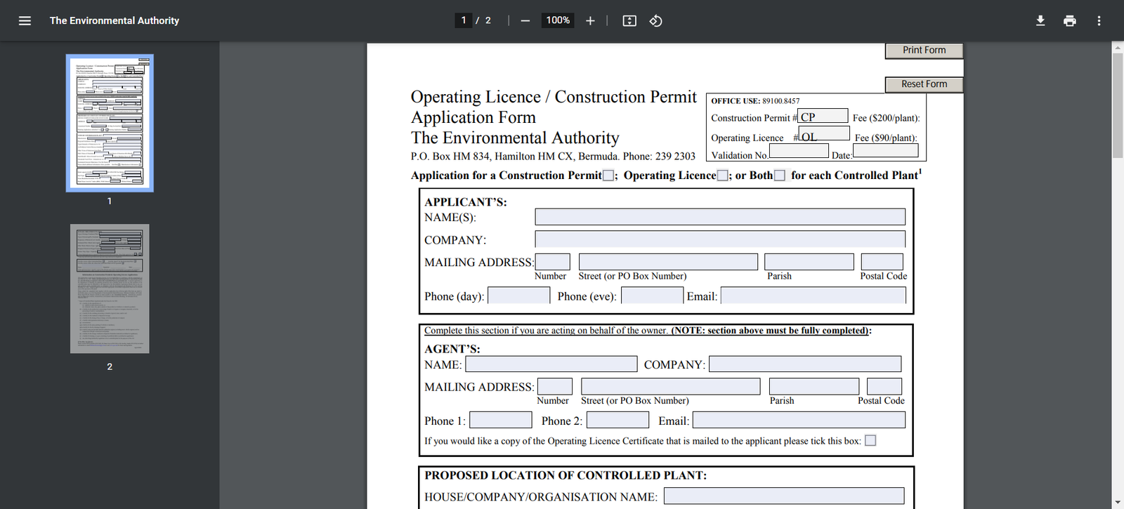 How to Apply for Construction Permit and Operating License In Bermuda